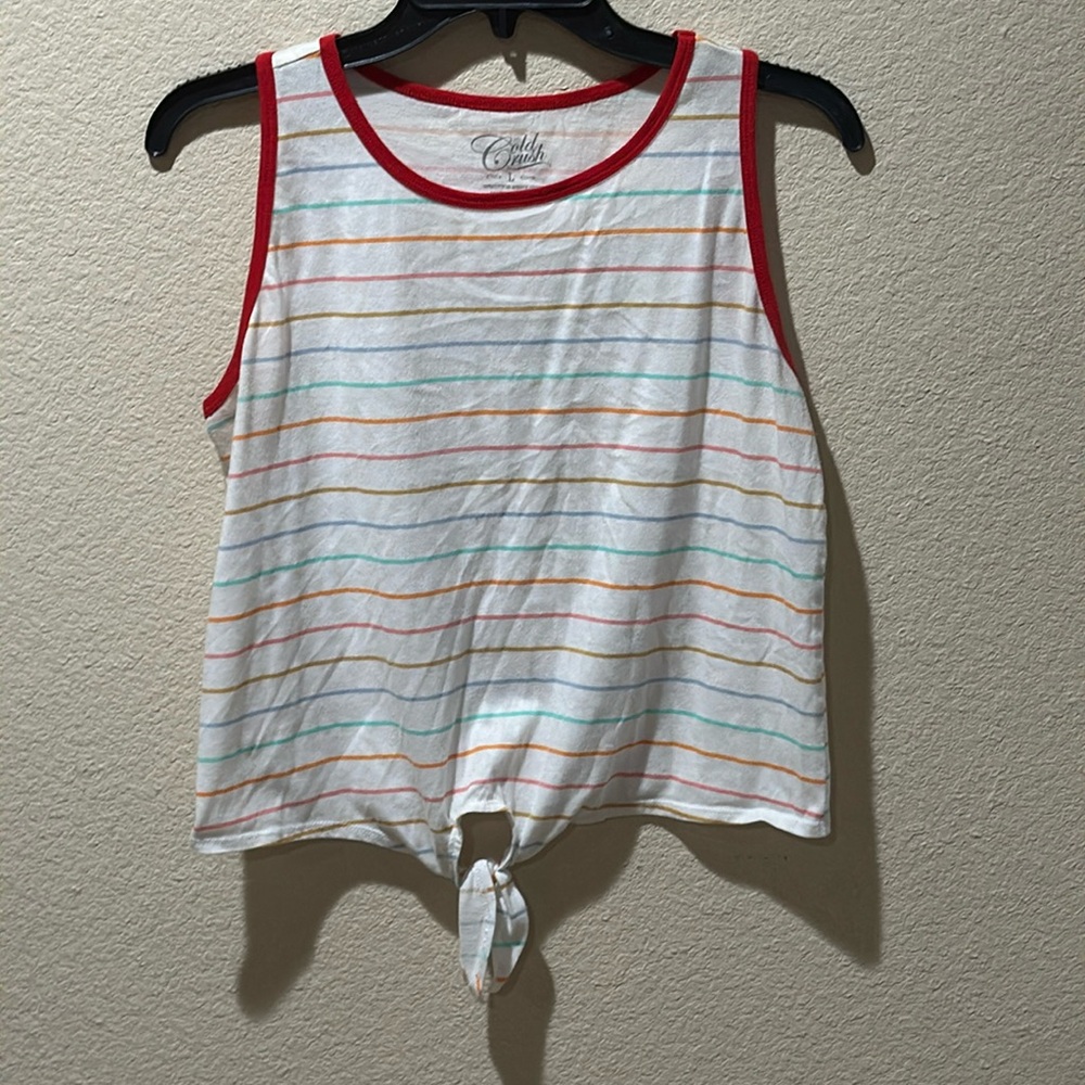 Multi-Colored Striped Tank Top
